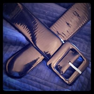Thick Ann Taylor  patent leather belt